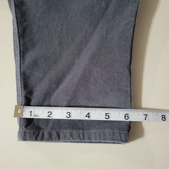 Denim & Co. Gray Velvet Jeans - Picture 7 of 10